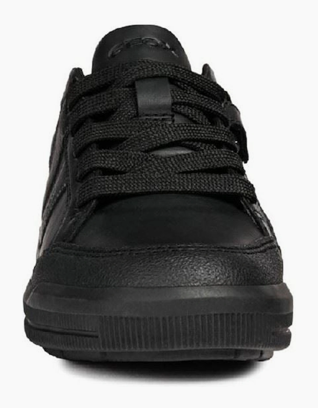 Geox J Arzach B. D Leather Black Trainers