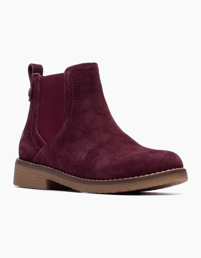 Hush Puppies Maddy Suede Women's Plum Boots