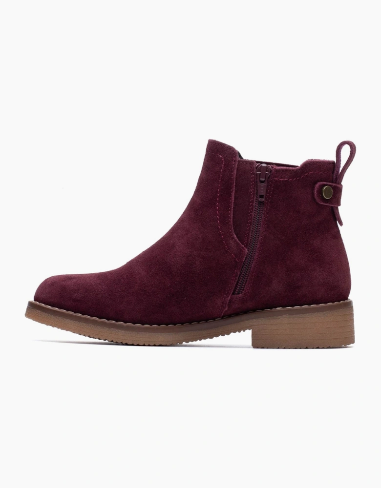Hush Puppies Maddy Suede Women's Plum Boots