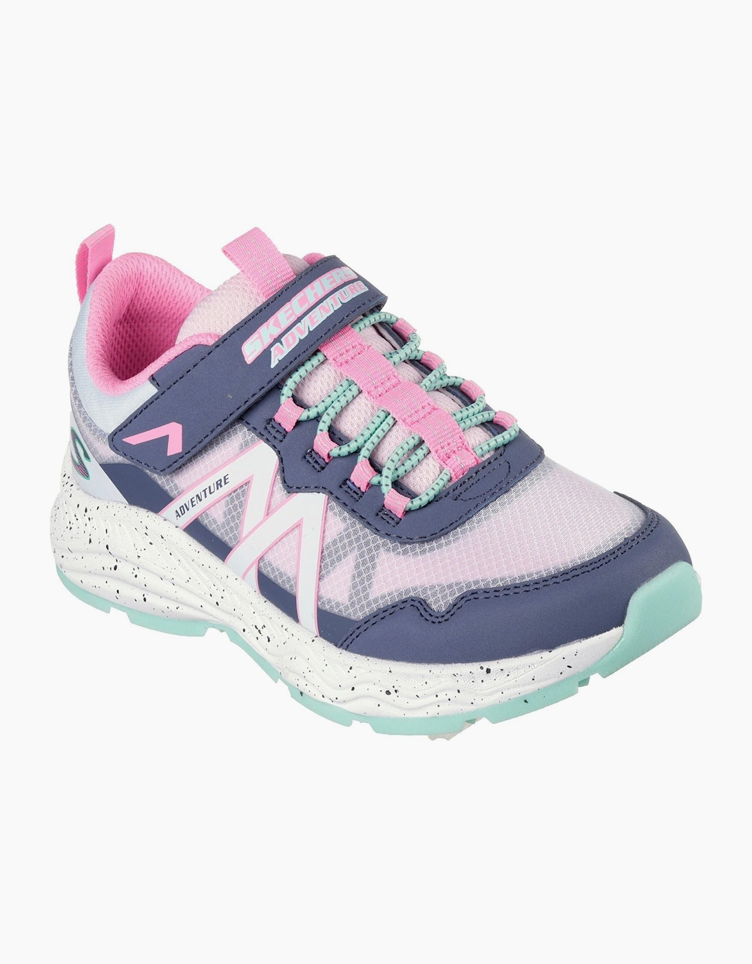 Skechers Girl's Skechers Adventure Blitz Explorer Time Charcoal/Multi Trainers - Pink