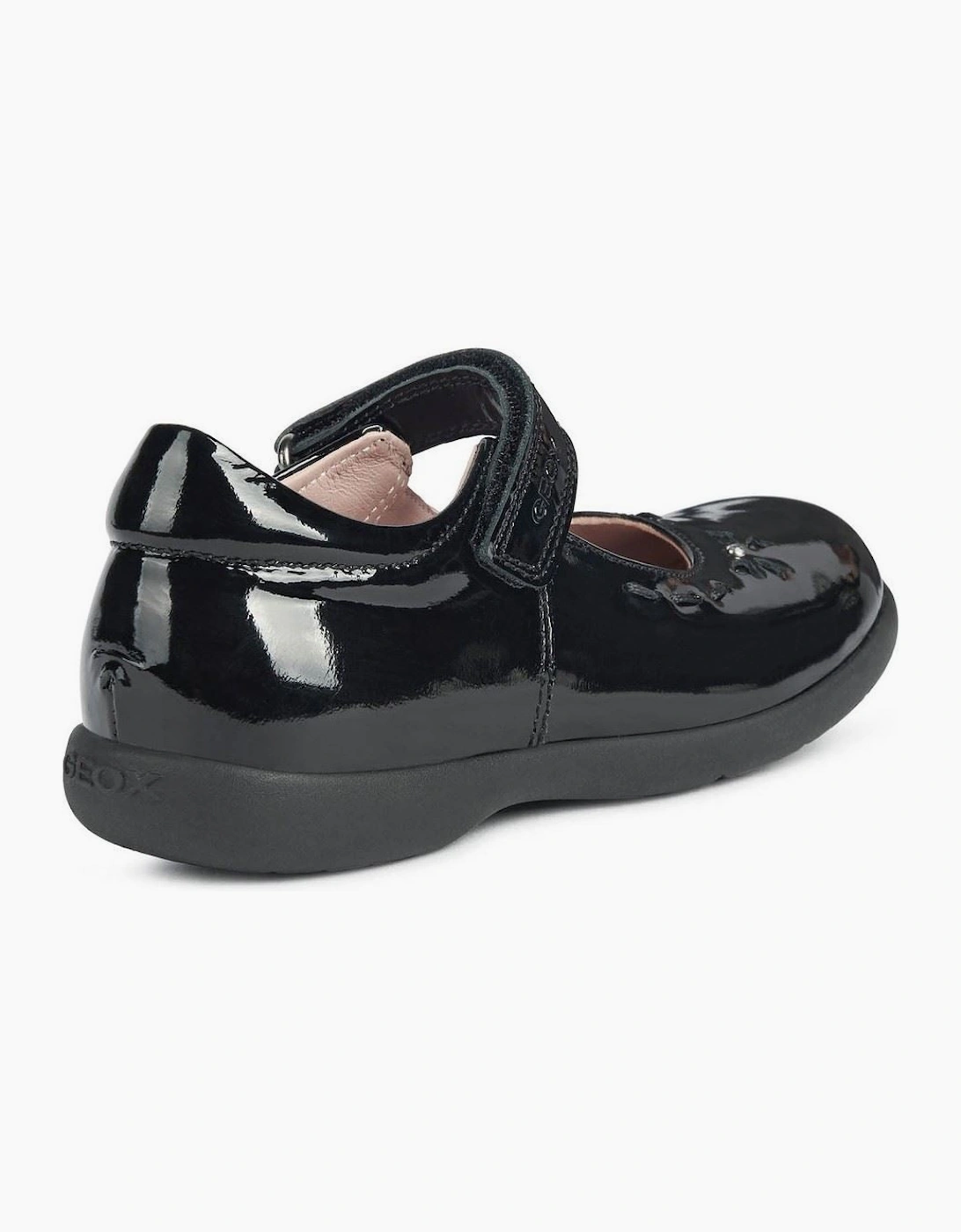 Geox Naimara Leather Black Patent Shoes
