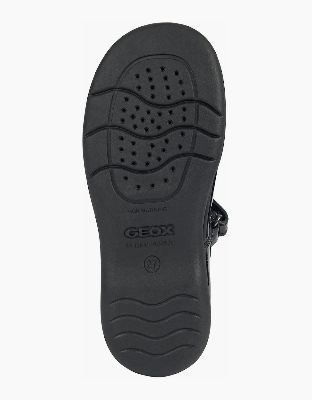 Geox Naimara Leather Black Patent Shoes