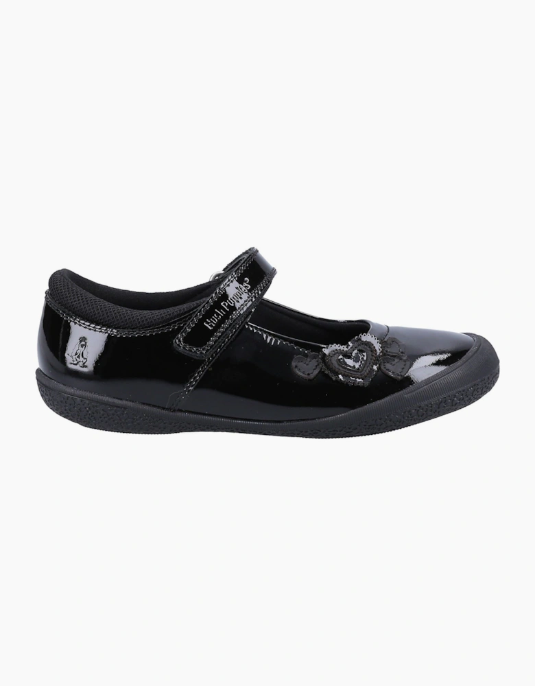 Hush Puppies Rosanna Patent Infant Leather Black Shoes