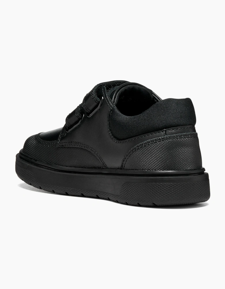 Geox J Riddock Leather Black Shoes