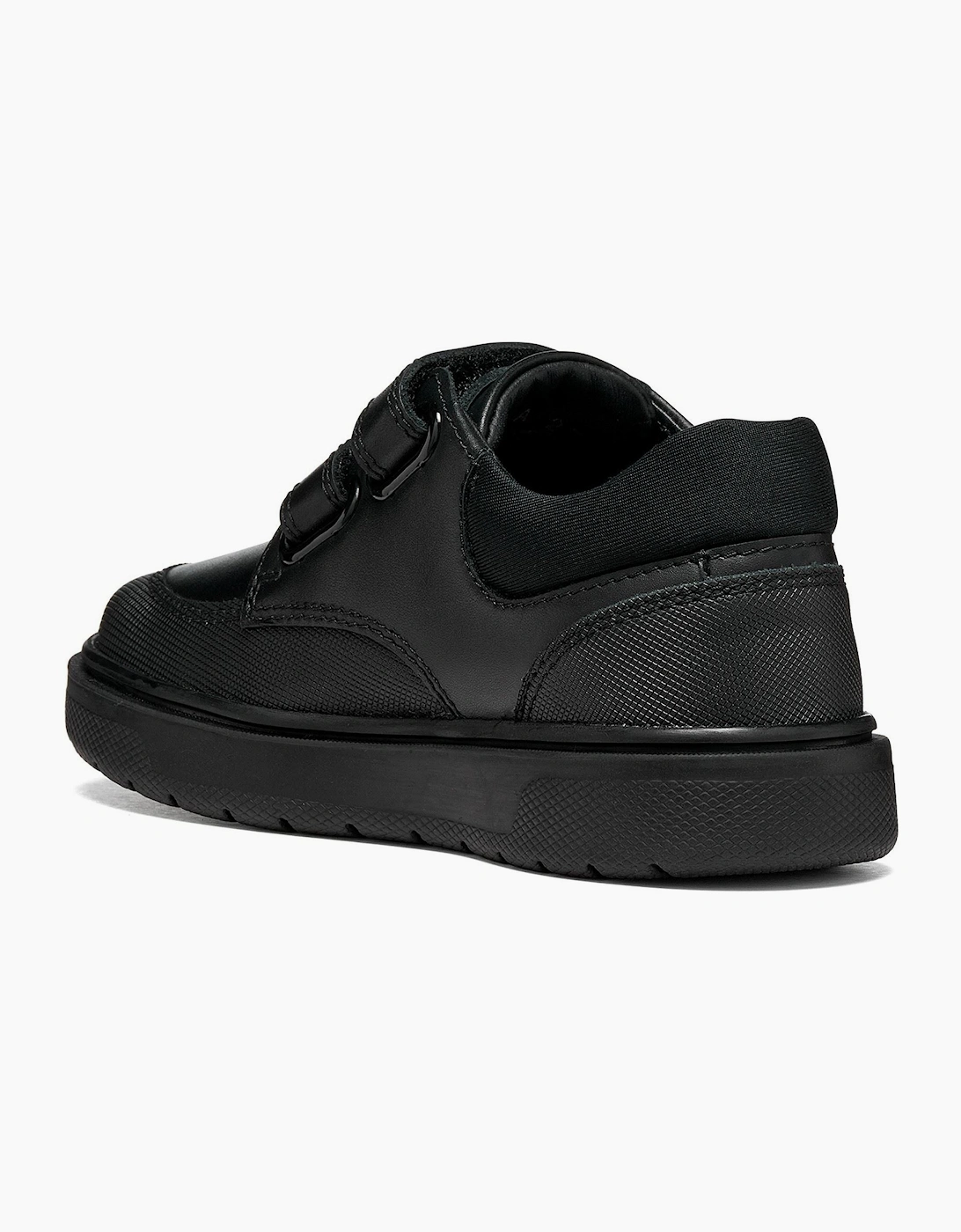 Geox J Riddock Leather Black Shoes