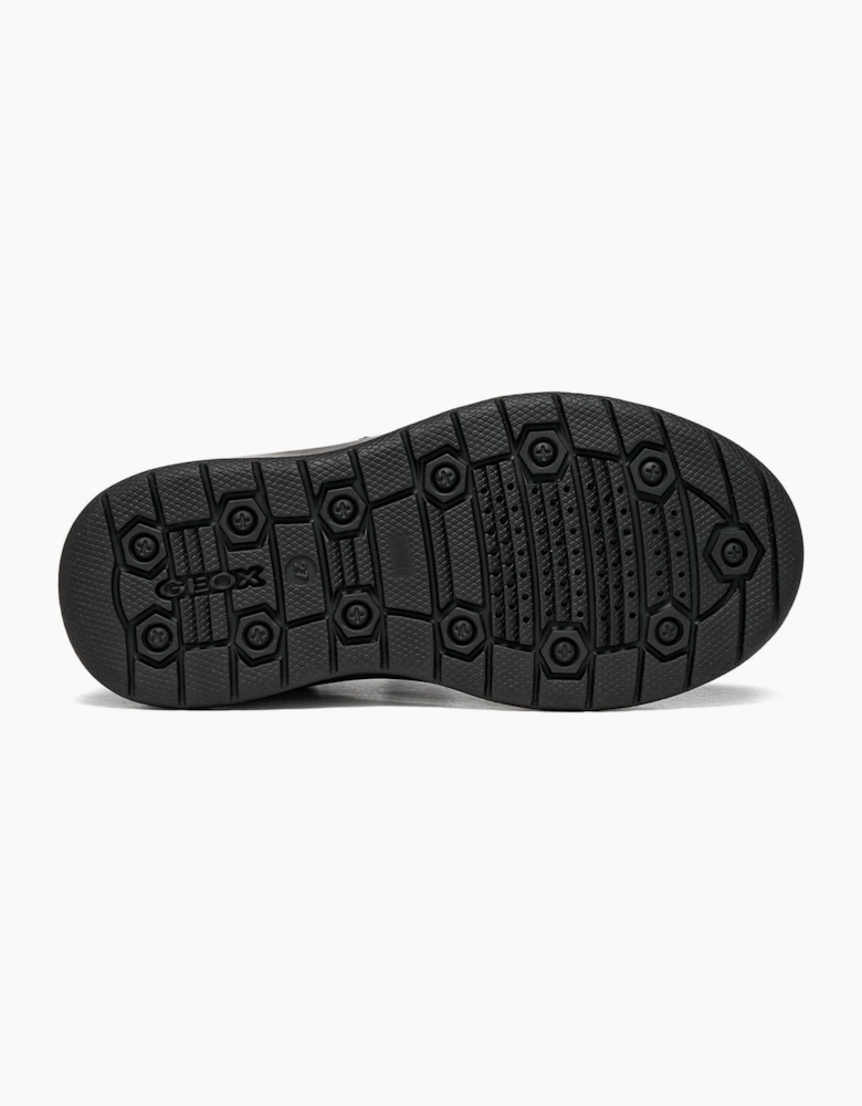 Geox J Riddock Leather Black Shoes