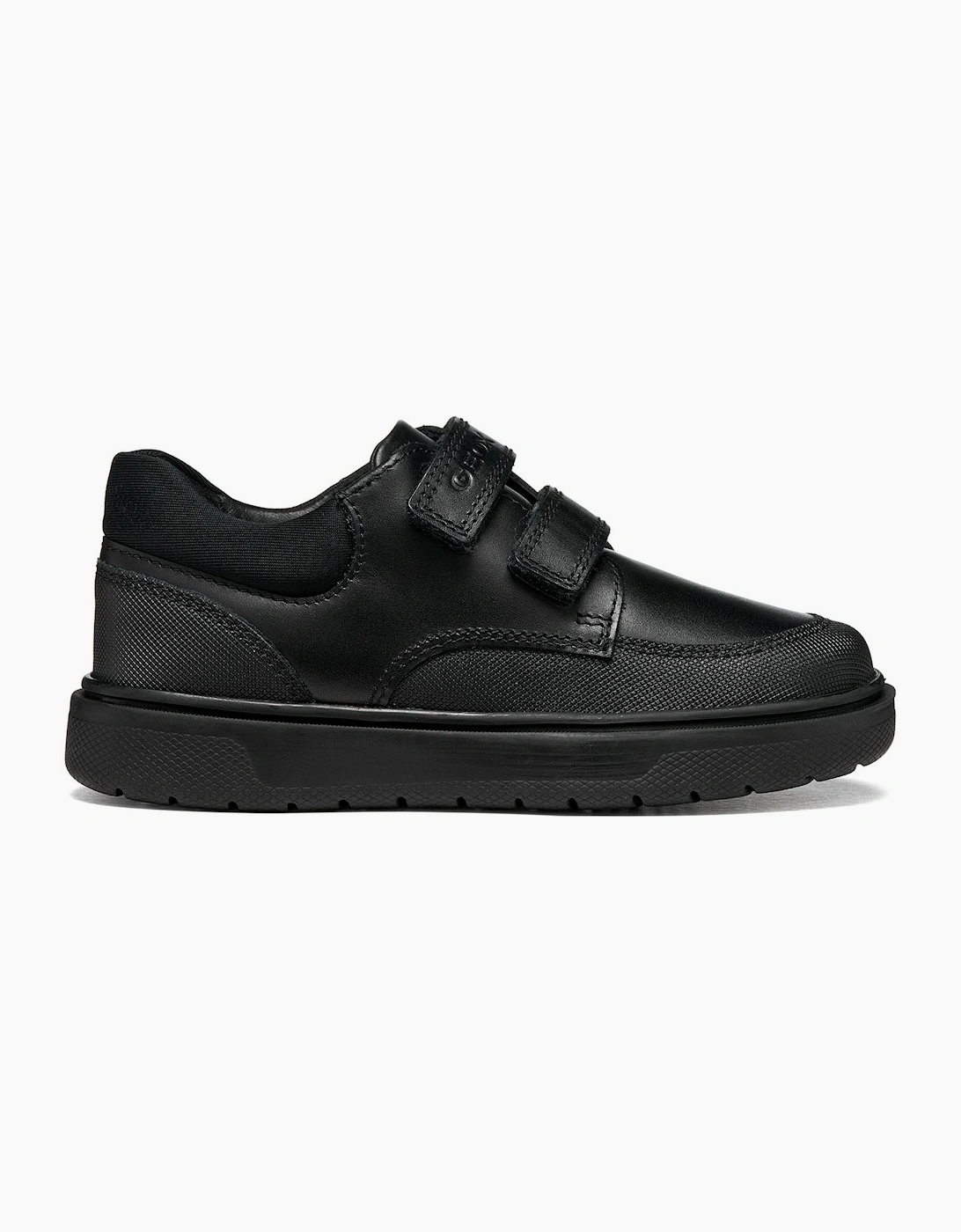 Geox J Riddock Leather Black Shoes