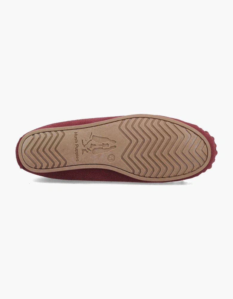 Hush Puppies Allie Suede Women's Bordeaux Slippers