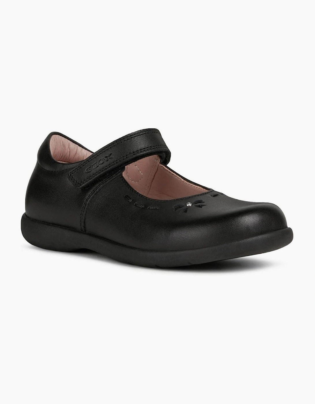 Geox Naimara Leather Black Shoes