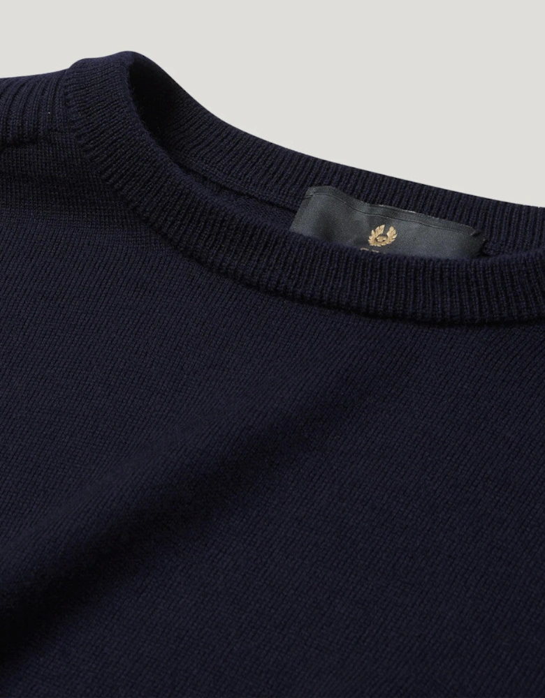 Belstaff Colden Merino Crew Neck Dark Ink