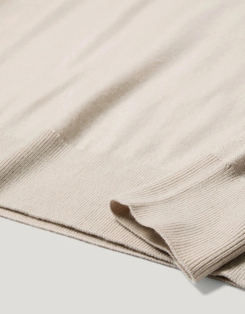 Belstaff Colden Merino Crew Neck Pale Stone