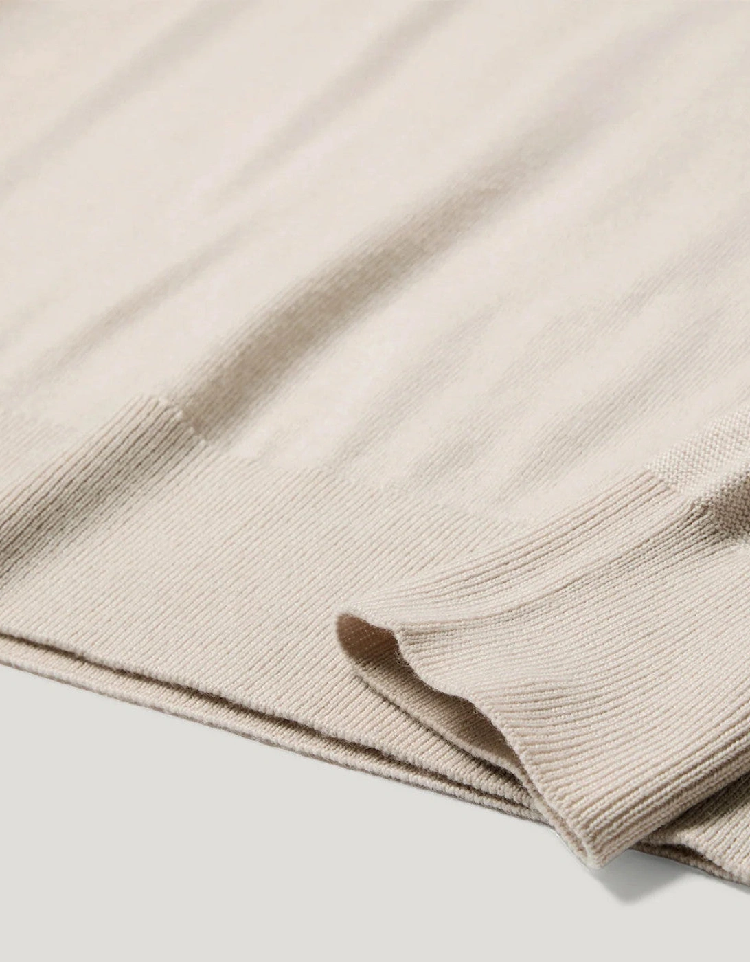Belstaff Colden Merino Crew Neck Pale Stone