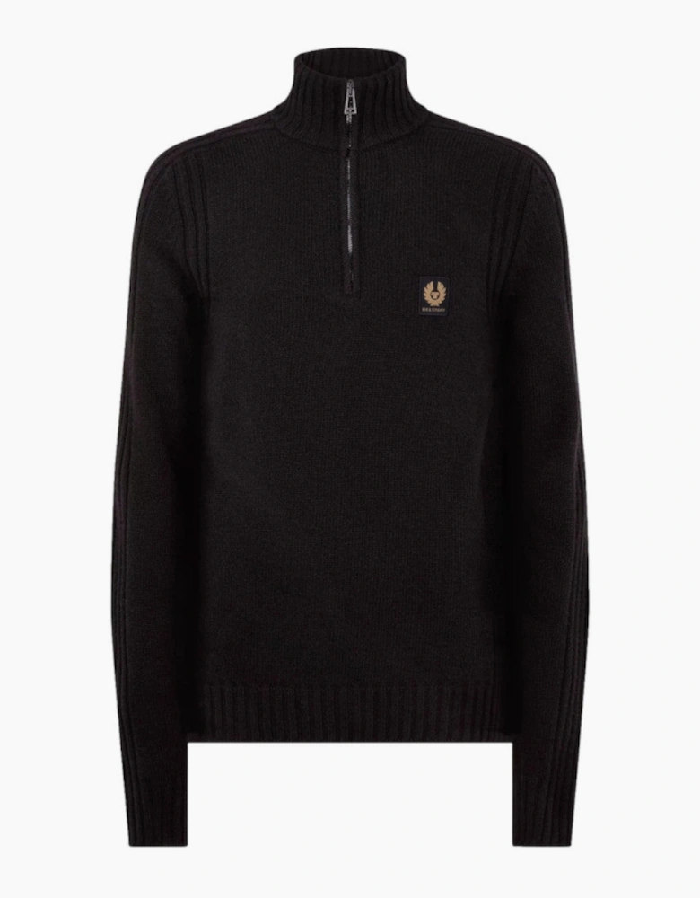 Belstaff Watch Quarter Zip Jumper Black