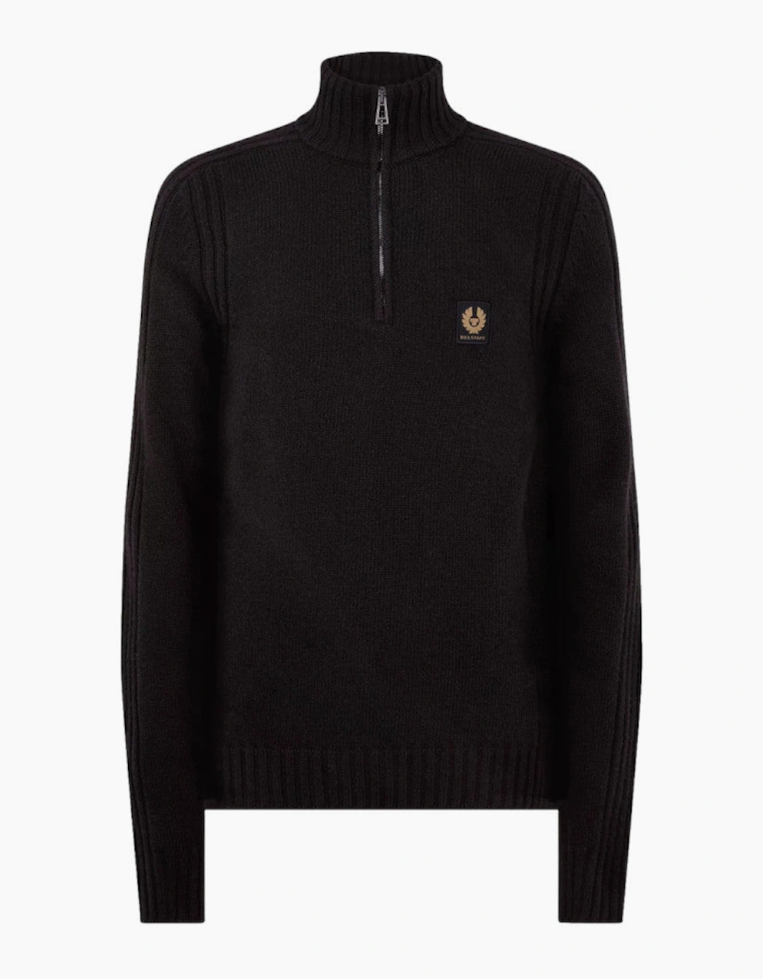 Belstaff Watch Quarter Zip Jumper Black