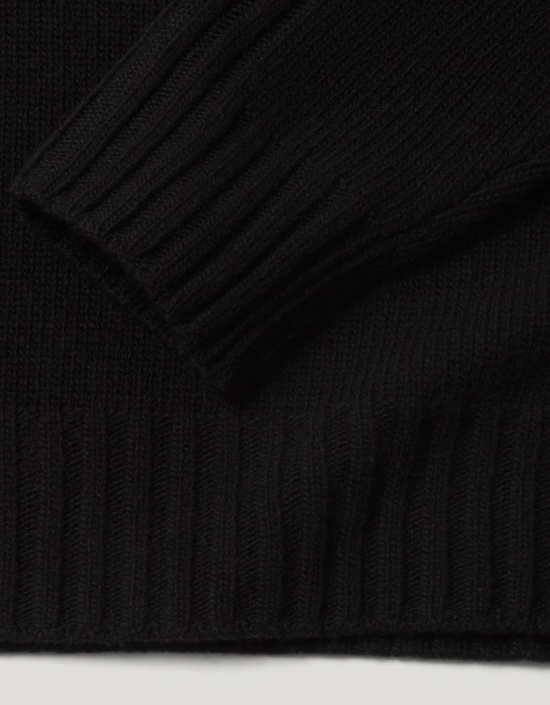Belstaff Watch Quarter Zip Jumper Black