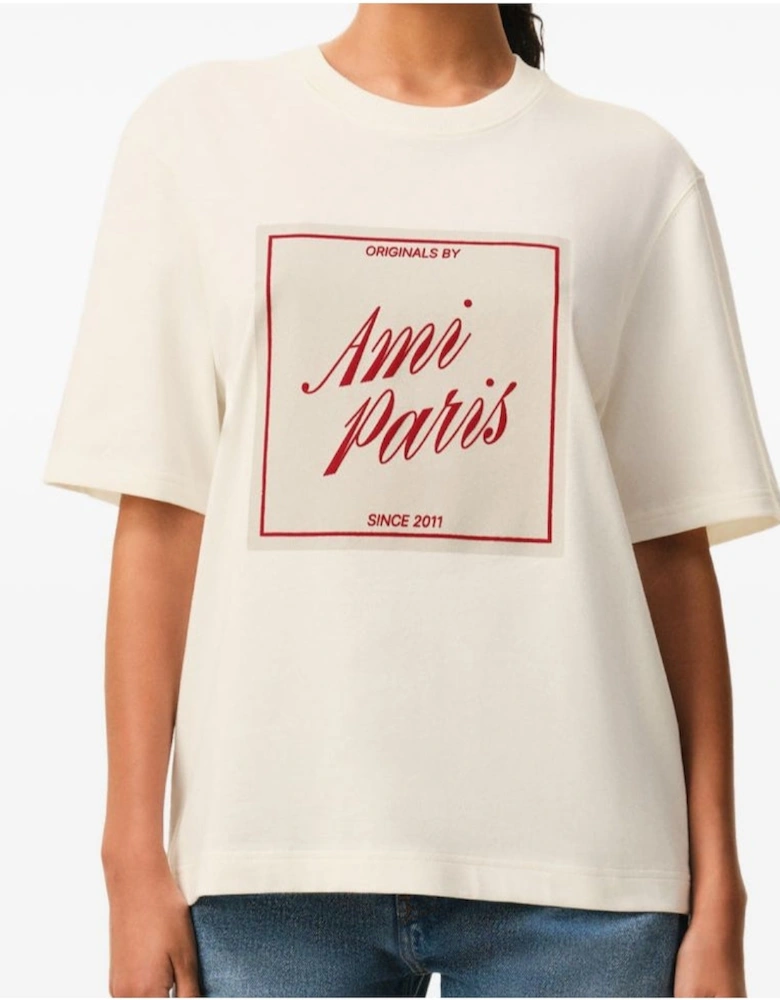 Ami Paris AMI Heritage Printed Graphic T-Shirt