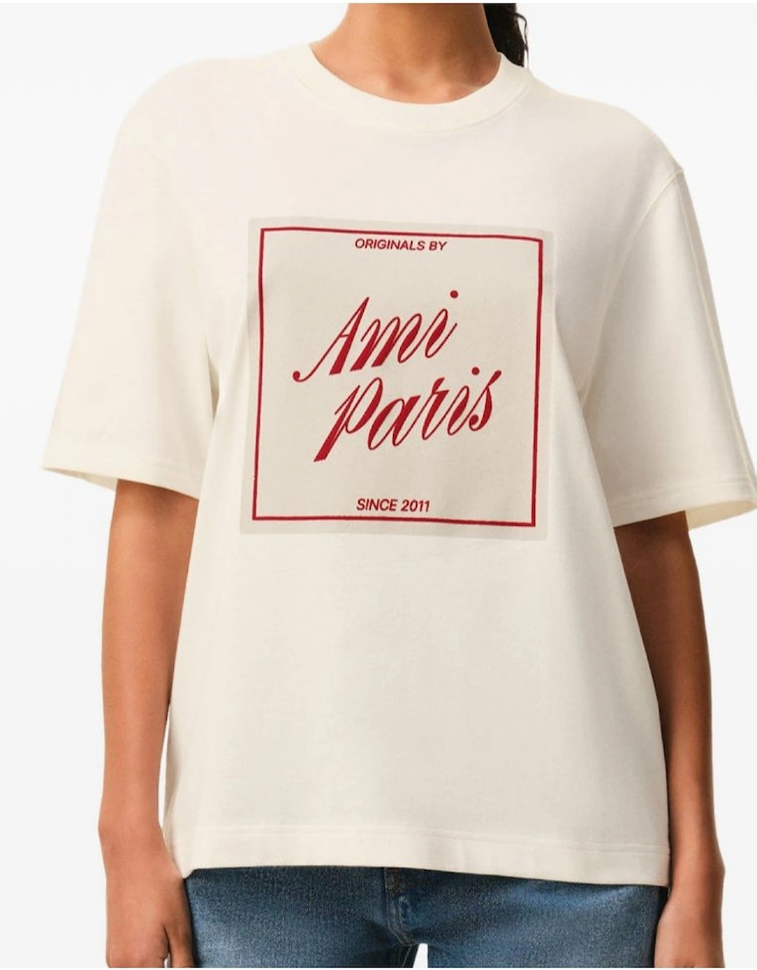 Ami Paris AMI Heritage Printed Graphic T-Shirt