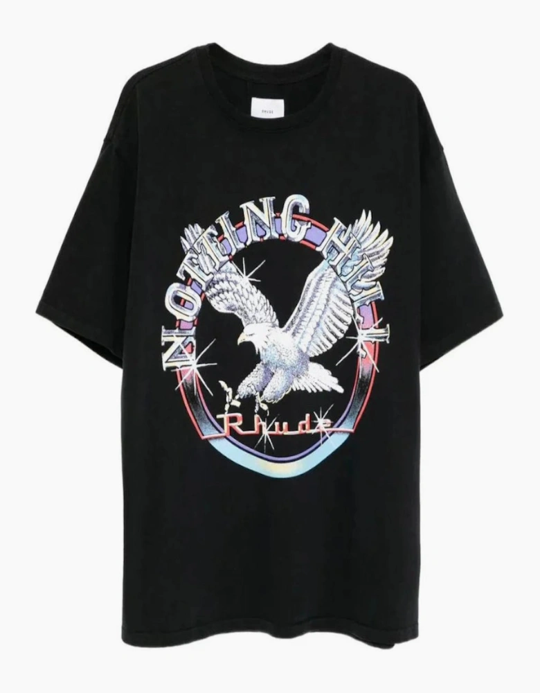Men's Black Rhude Notting Hill Eagle T-Shirt