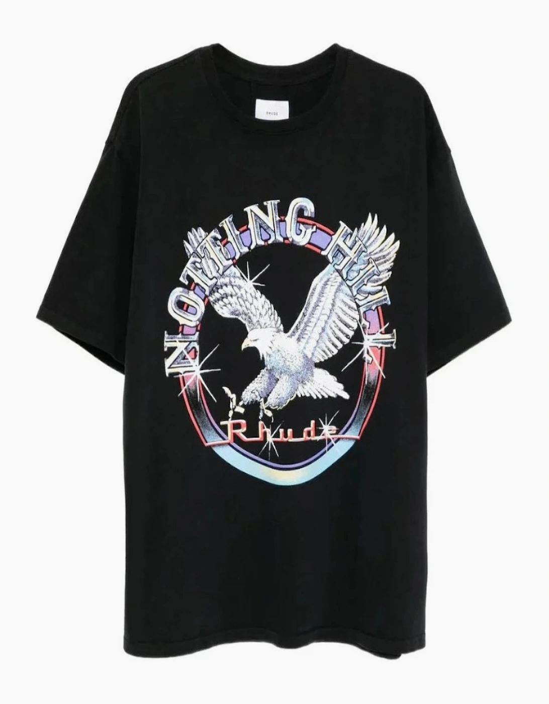 Men's Black Rhude Notting Hill Eagle T-Shirt
