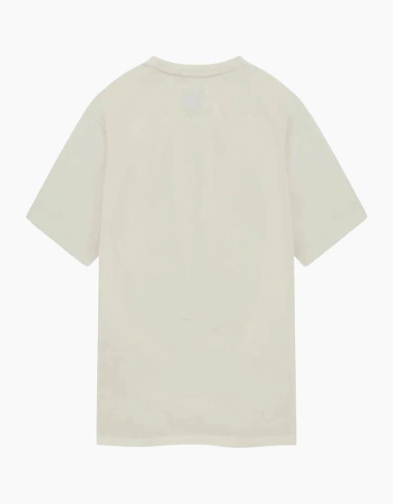 Men's Cream Rhude International Racing Logo T-Shirt