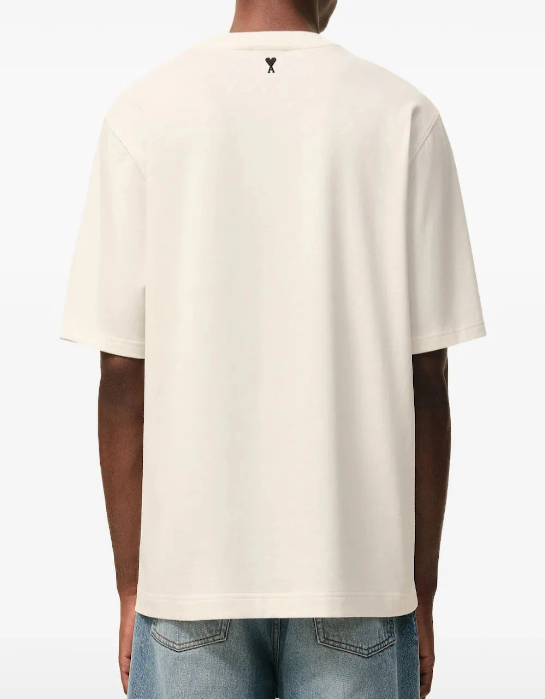 Men's AMI Paris Cream Heritage T-Shirt