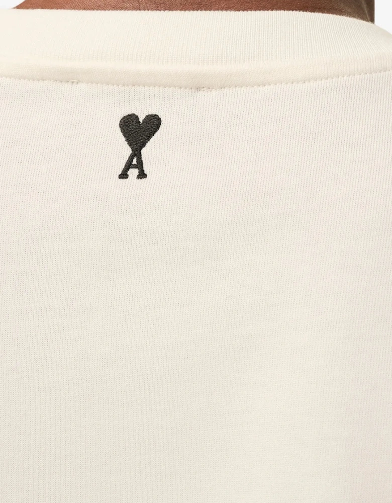 Men's AMI Paris Cream Heritage T-Shirt