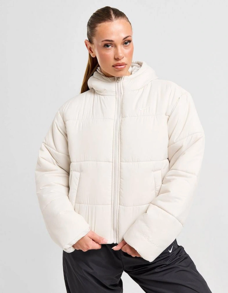 Nike Classic Women's Hooded Puffer Jacket Cream