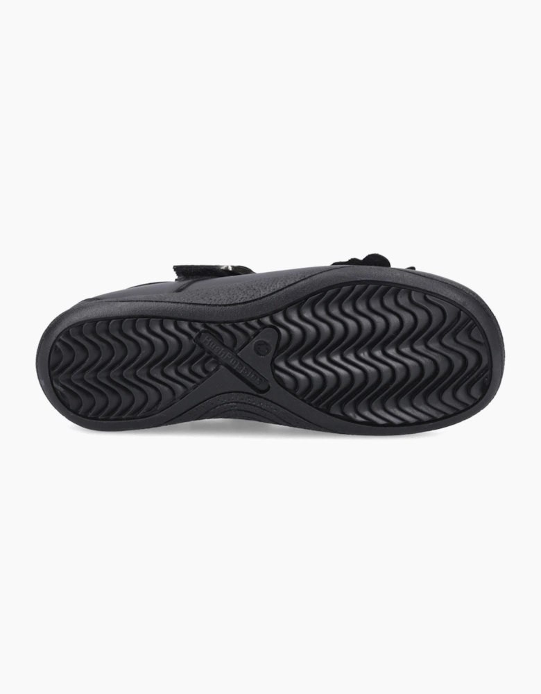 Hush Puppies Julie Ballerina Leather Black Shoes