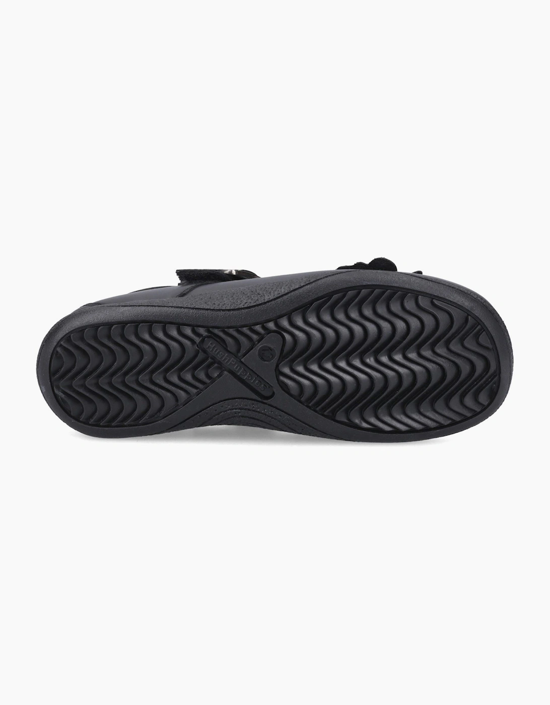 Hush Puppies Julie Ballerina Leather Black Shoes