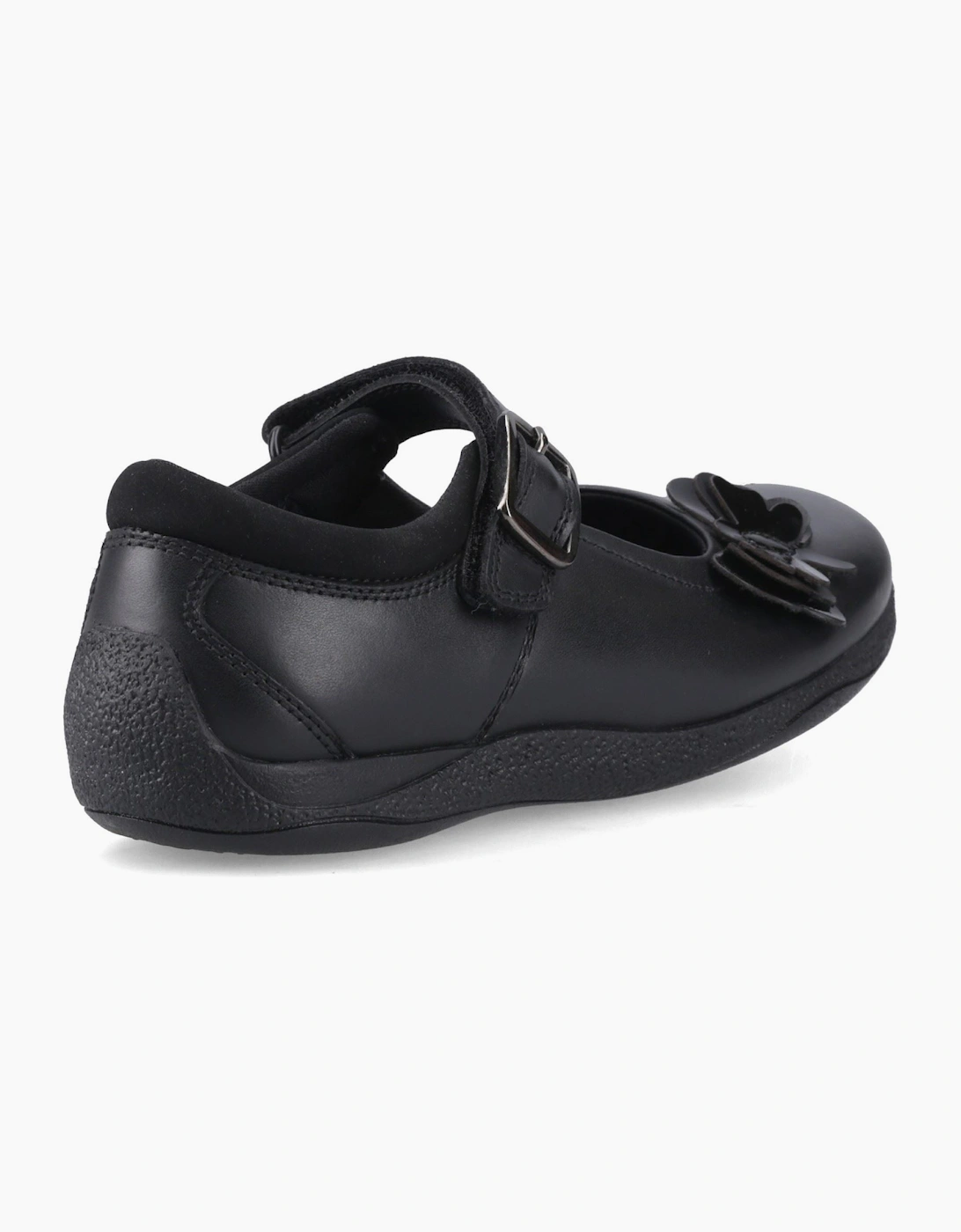 Hush Puppies Julie Ballerina Leather Black Shoes