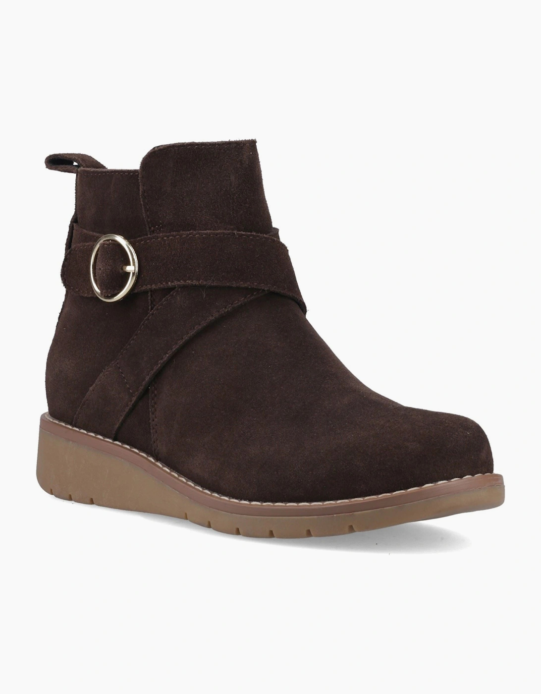 Hush Puppies Lyra Suede Women's Chocolate Boots