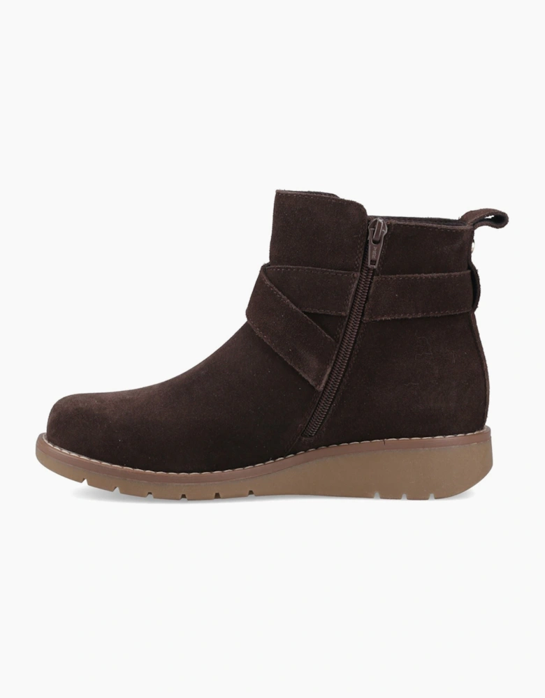 Hush Puppies Lyra Suede Women's Chocolate Boots