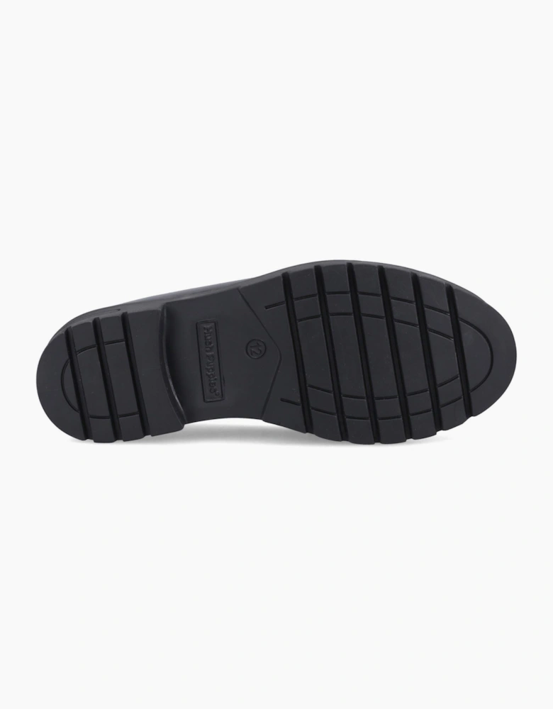 Hush Puppies Hazel Snaffle Leather Black Loafers