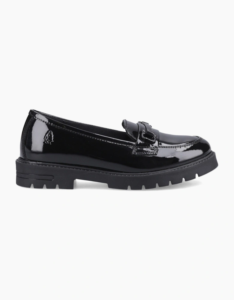 Hush Puppies Hazel Snaffle Leather Black Loafers