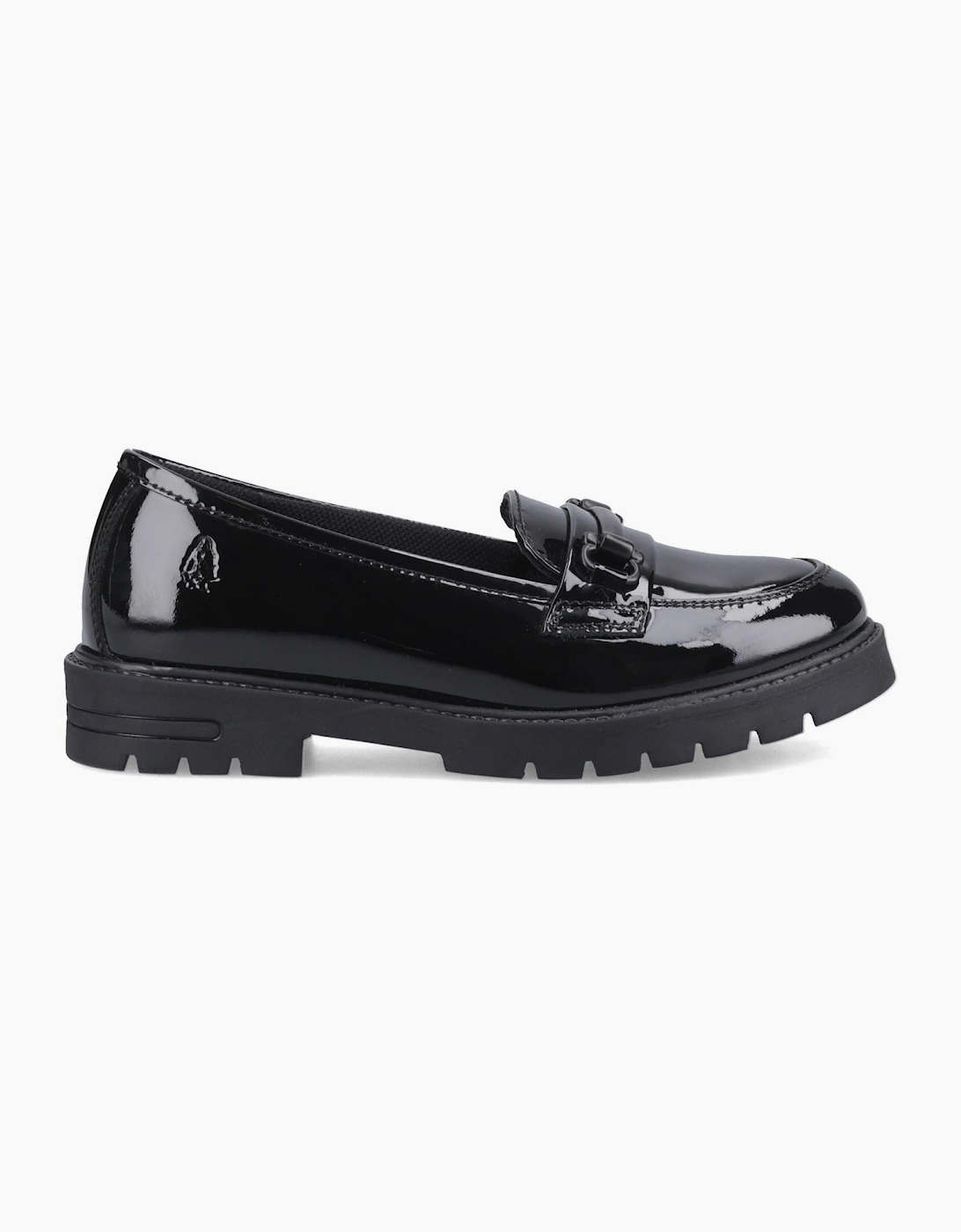 Hush Puppies Hazel Snaffle Leather Black Loafers