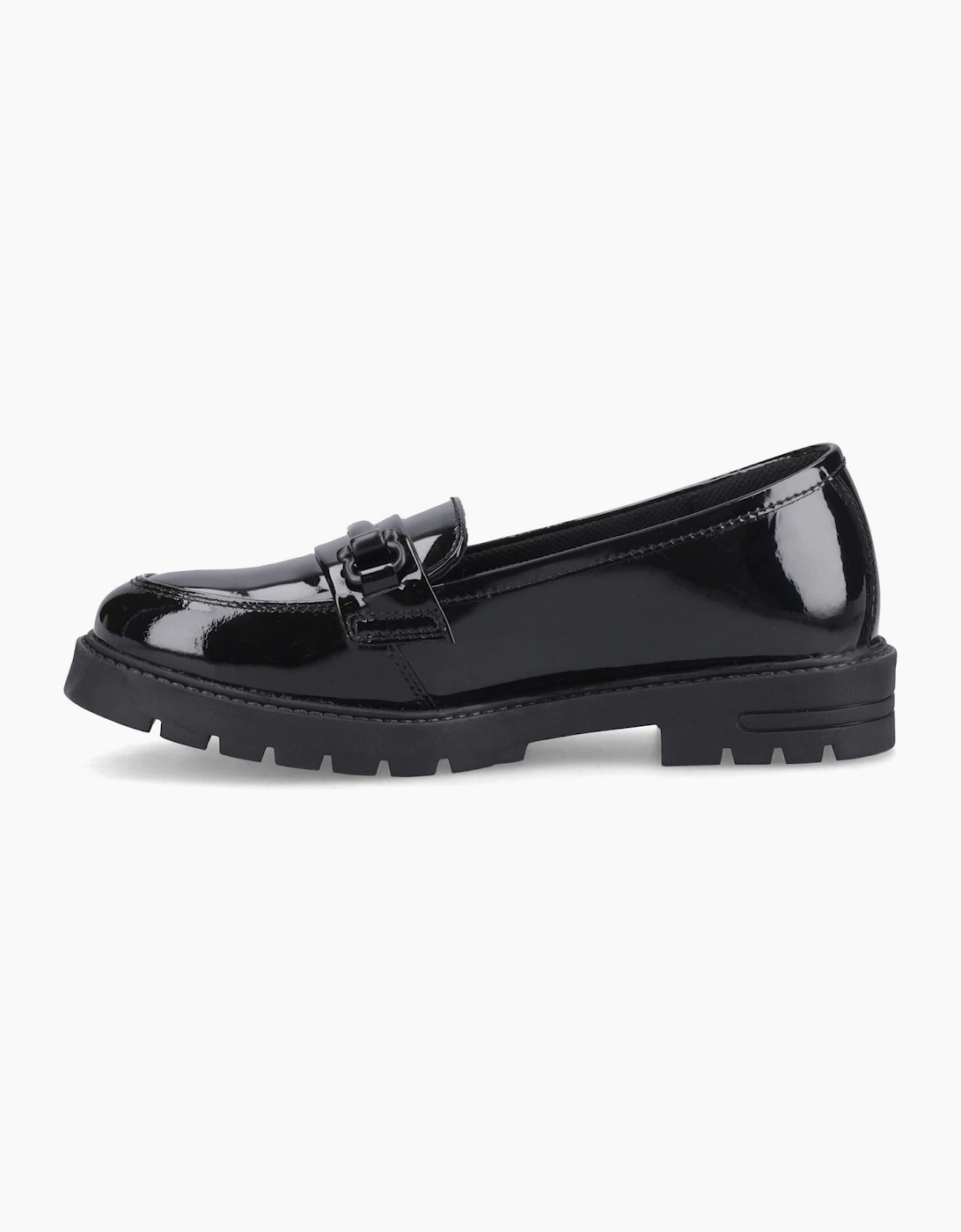 Hush Puppies Hazel Snaffle Leather Black Loafers
