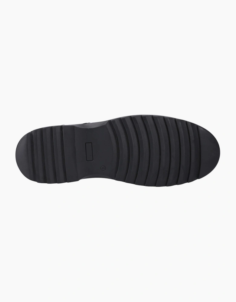 Hush Puppies Romeo Leather Black Lace-Up Shoes