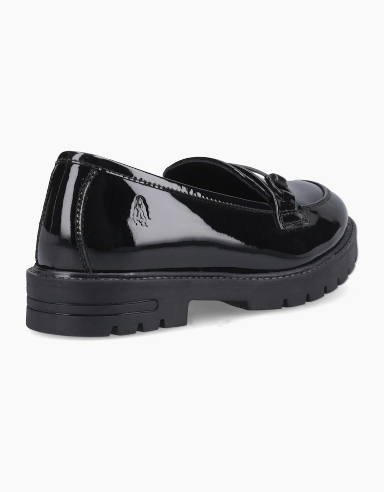 Hush Puppies Hazel Snaffle Leather Black Loafers