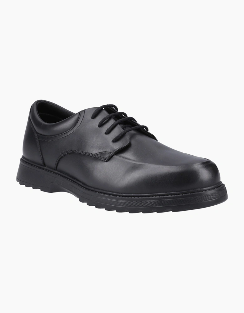 Hush Puppies Romeo Leather Black Lace-Up Shoes