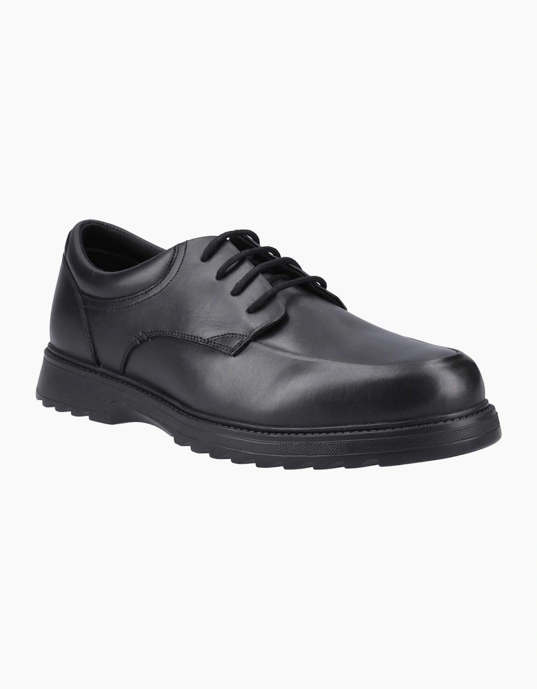 Hush Puppies Romeo Leather Black Lace-Up Shoes