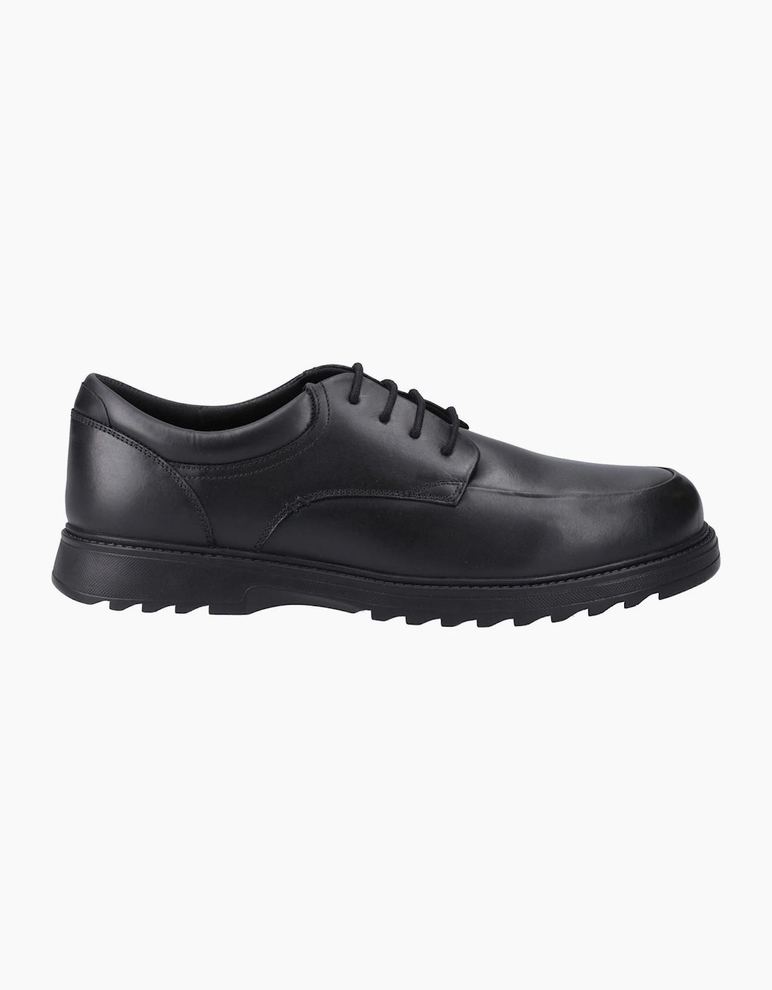 Hush Puppies Romeo Leather Black Lace-Up Shoes