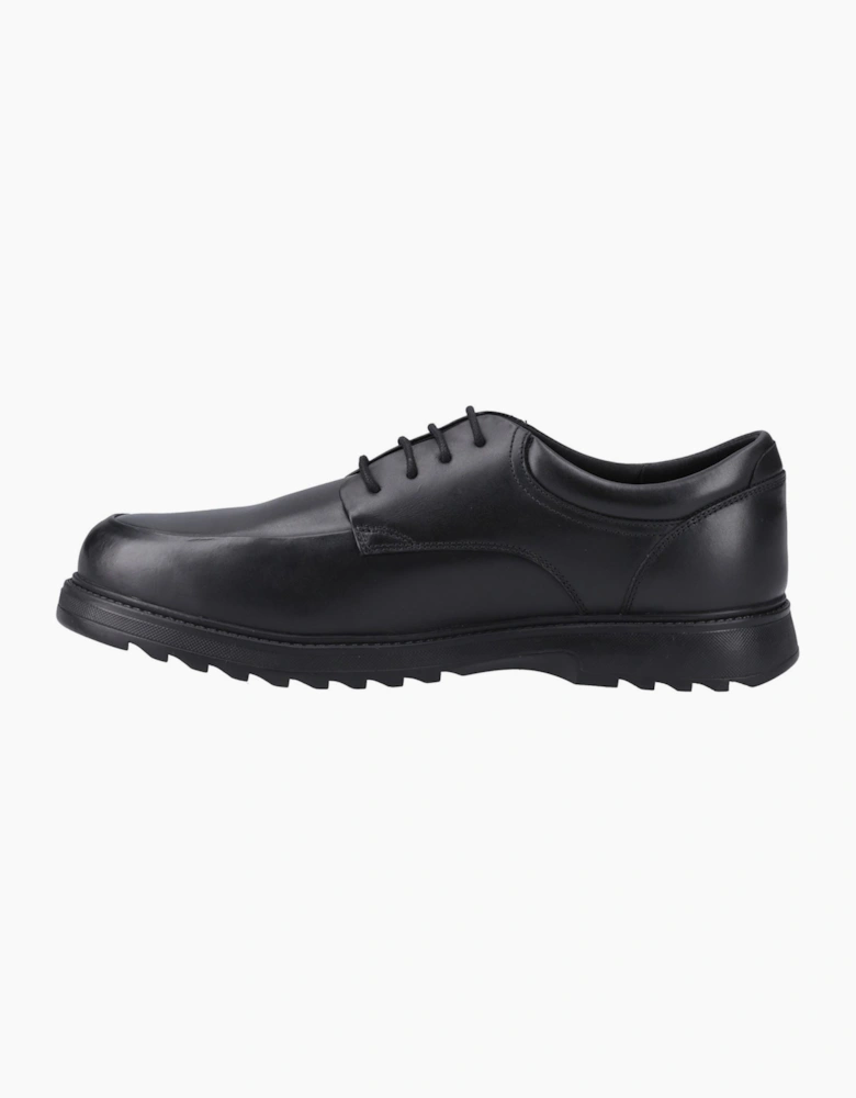 Hush Puppies Romeo Leather Black Lace-Up Shoes