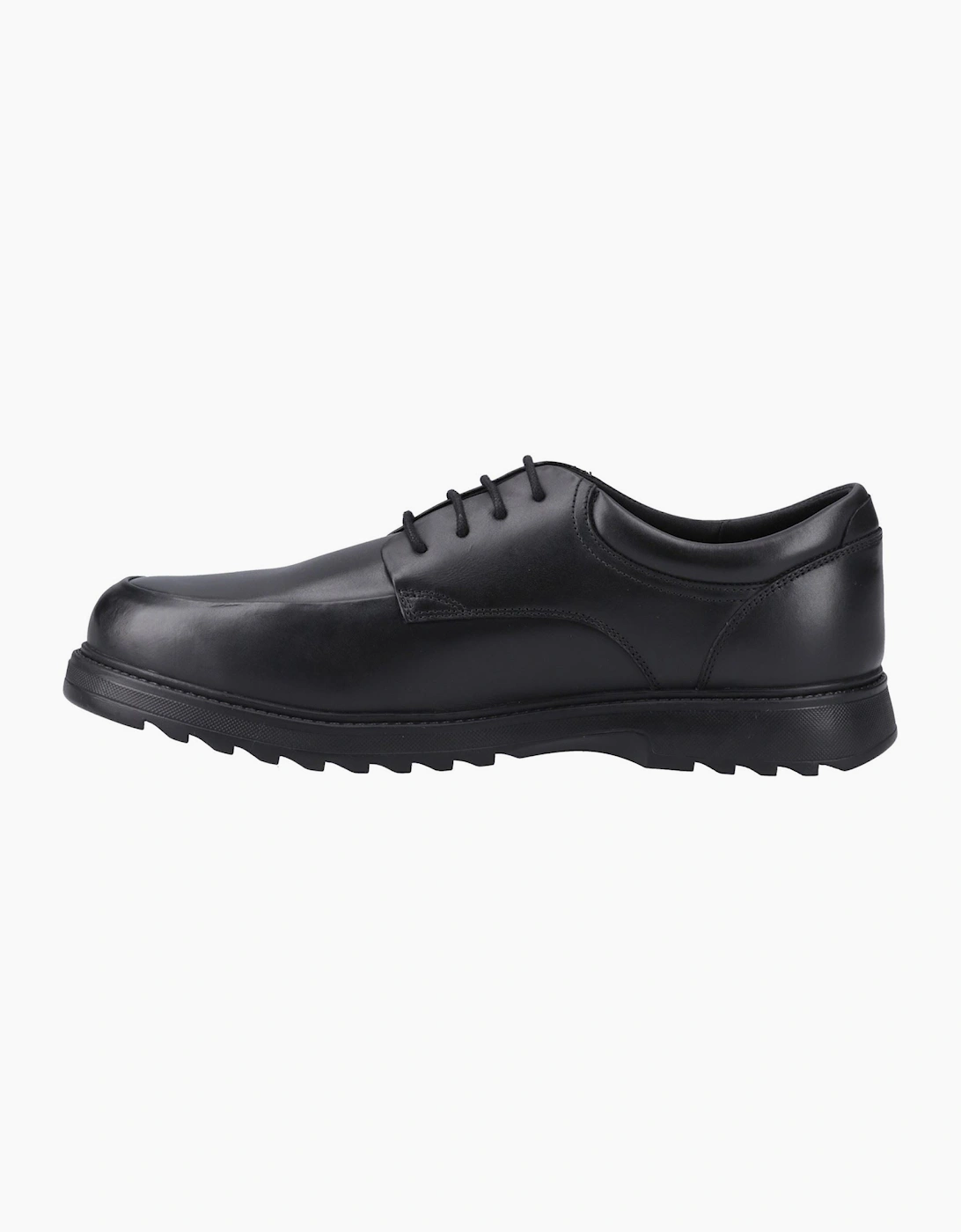 Hush Puppies Romeo Leather Black Lace-Up Shoes