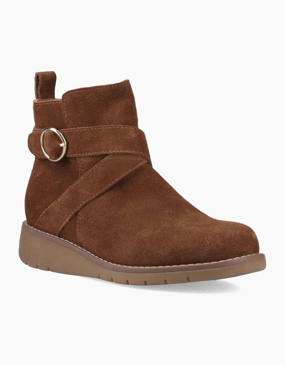 Hush Puppies Lyra Suede Women's Dark Tan Boots