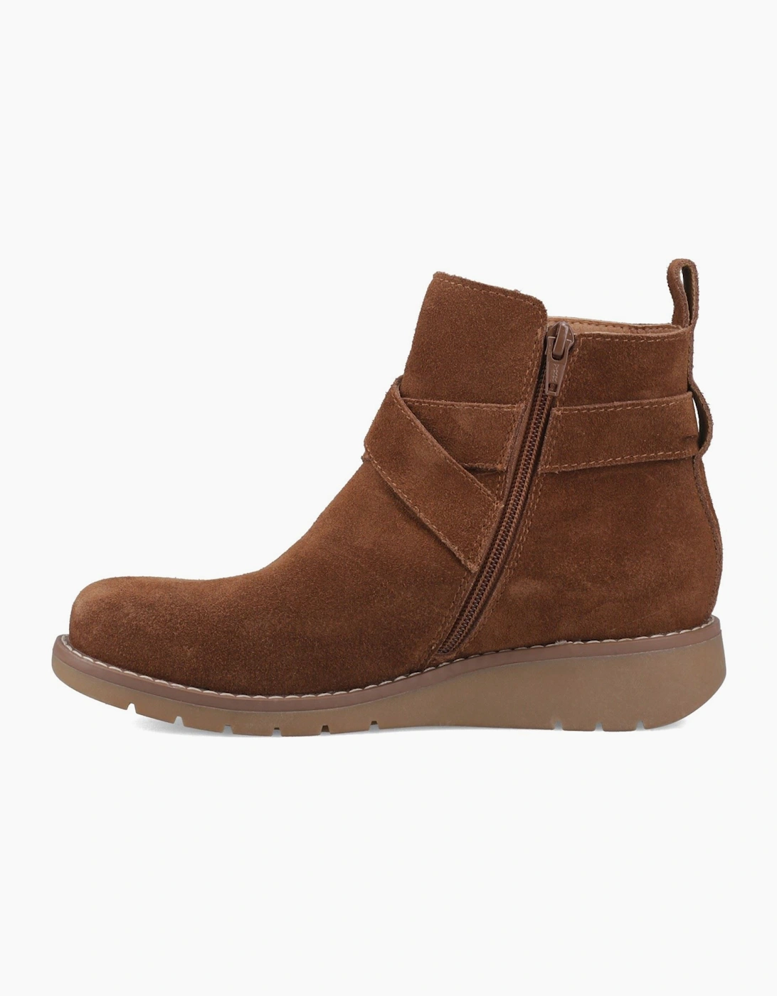 Hush Puppies Lyra Suede Women's Dark Tan Boots