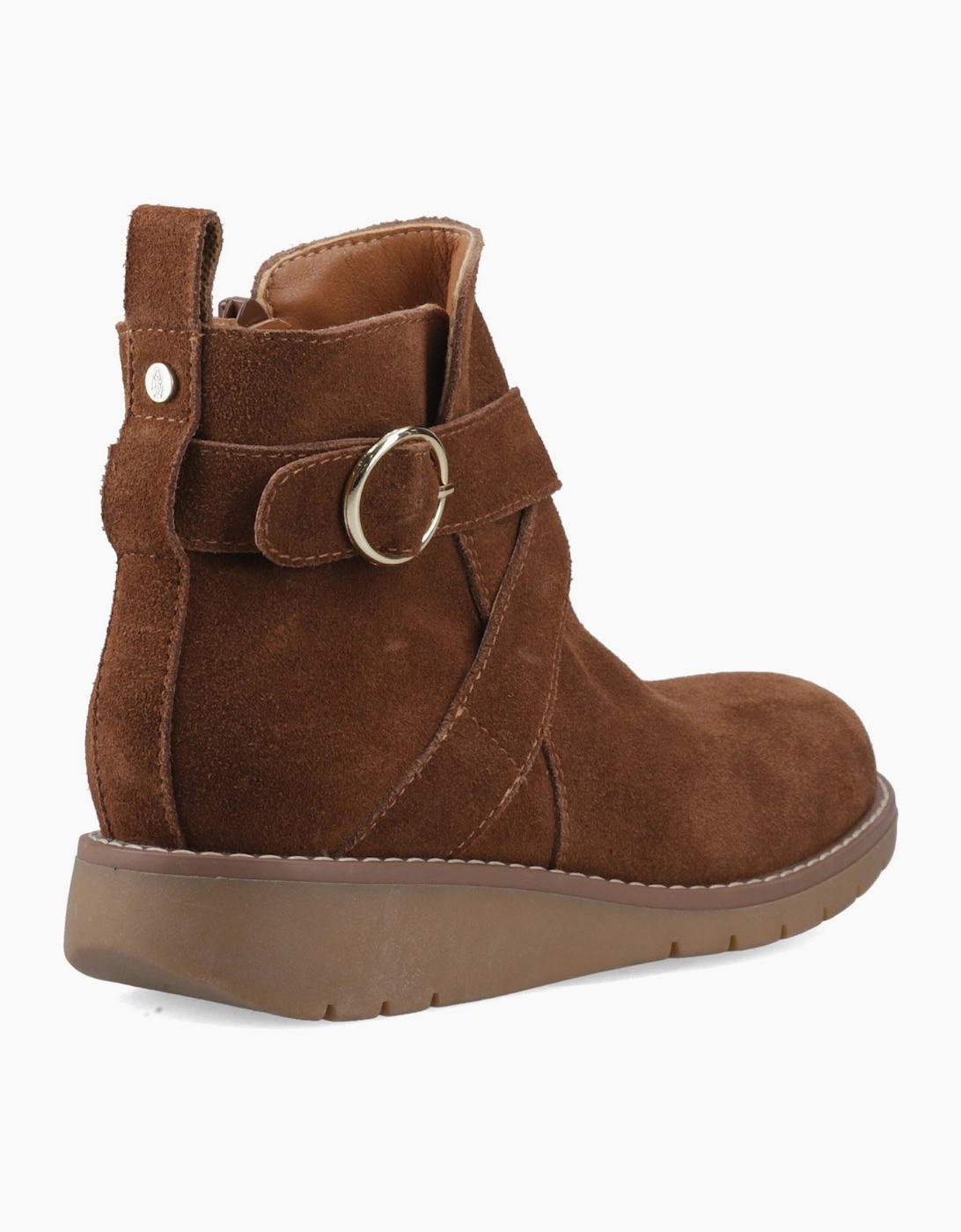 Hush Puppies Lyra Suede Women's Dark Tan Boots