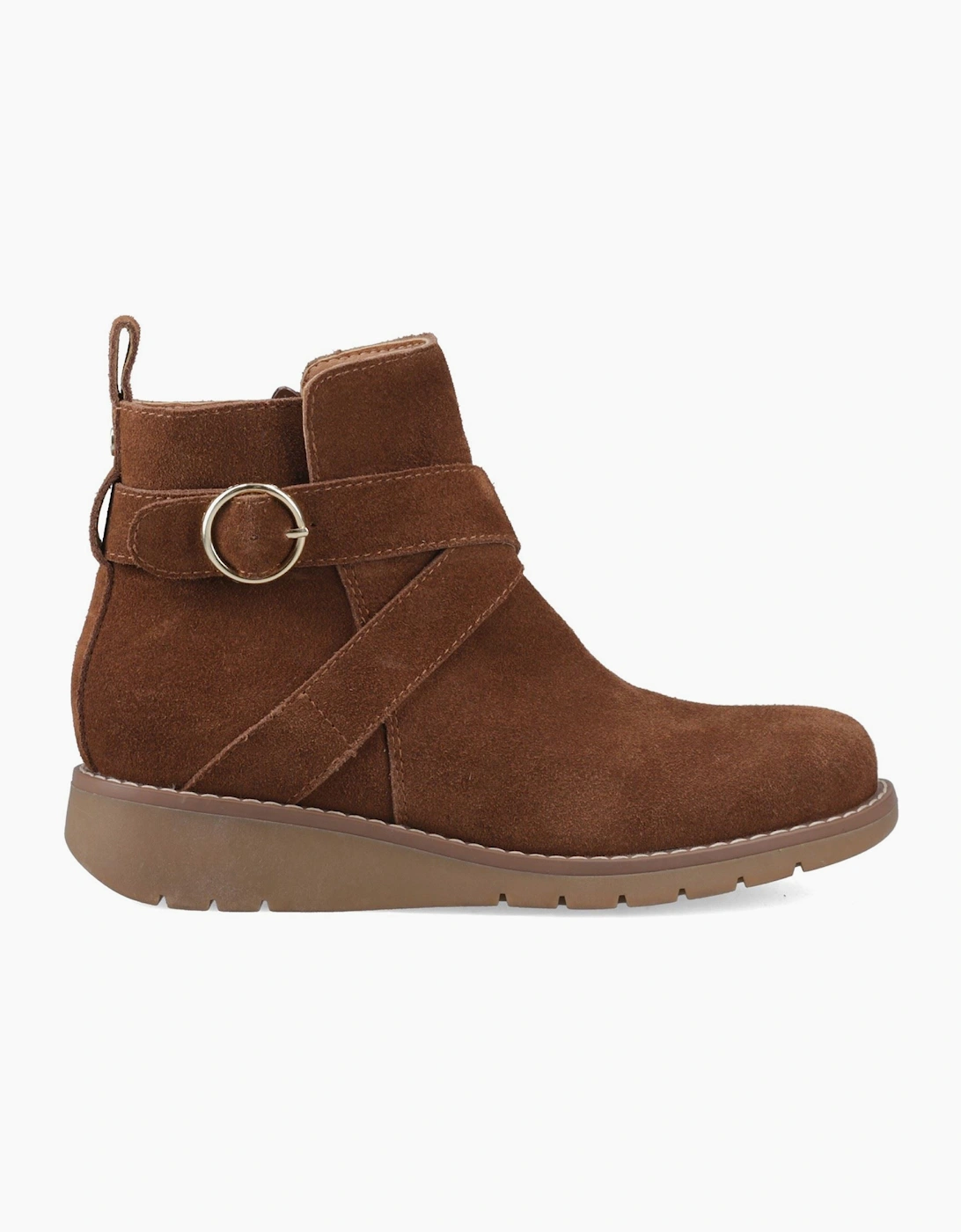 Hush Puppies Lyra Suede Women's Dark Tan Boots