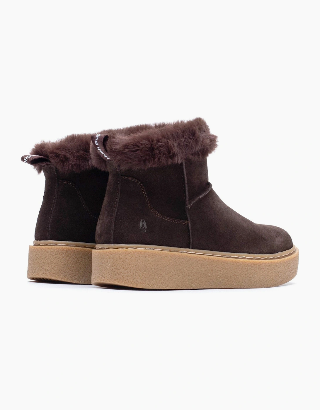 Hush Puppies Becca Suede Women's Chocolate Winter Ankle Boots