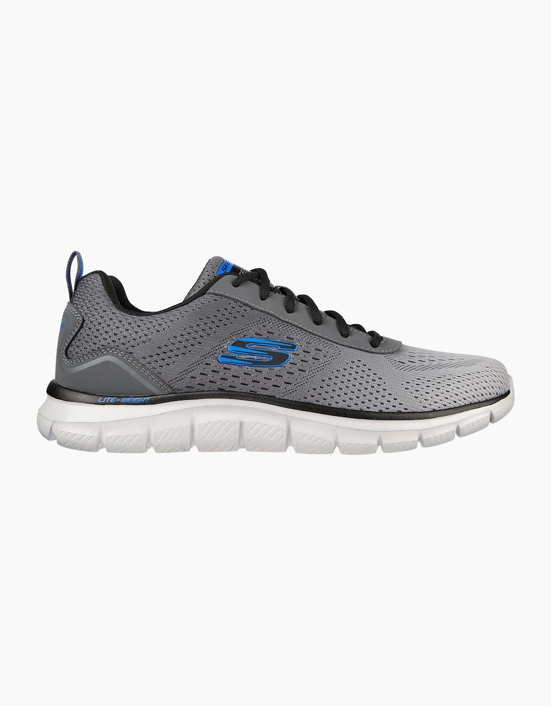 Skechers Track - Ripkent Textile Men's Charcoal Trainers