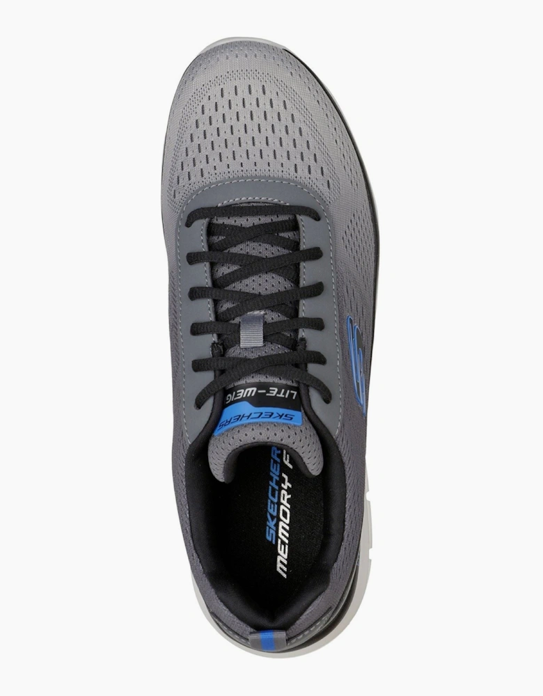 Skechers Track - Ripkent Textile Men's Charcoal Trainers